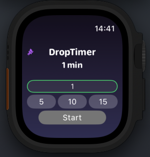 Apple Watch DropTimer Screenshot 2